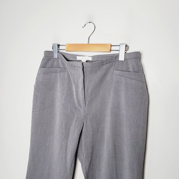 Chico's Pants Retro Wide Leg Work Career Casual Trousers Classic Grey M - Picture 6 of 13